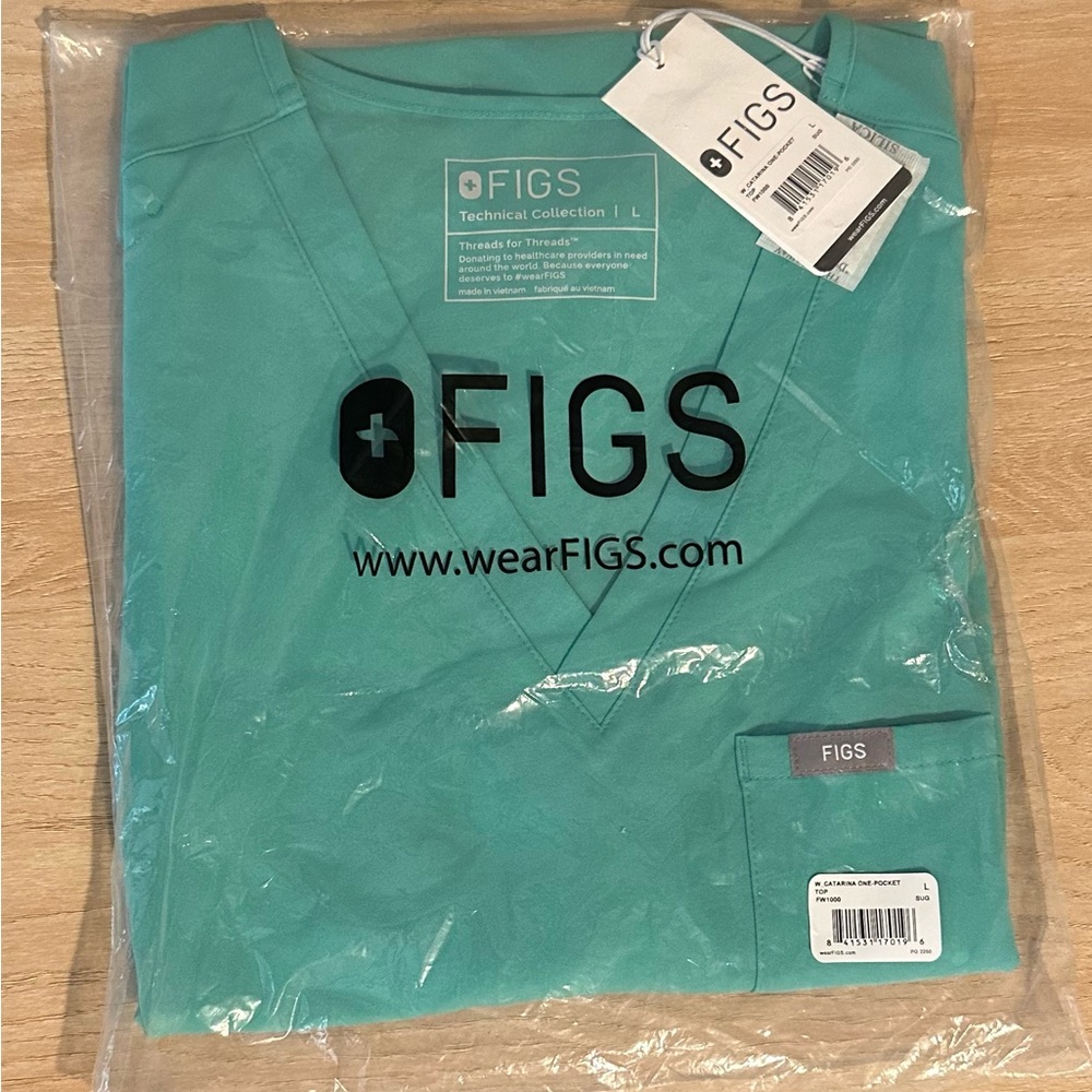 FIGS set, Surgical Green, L top and XL joggers